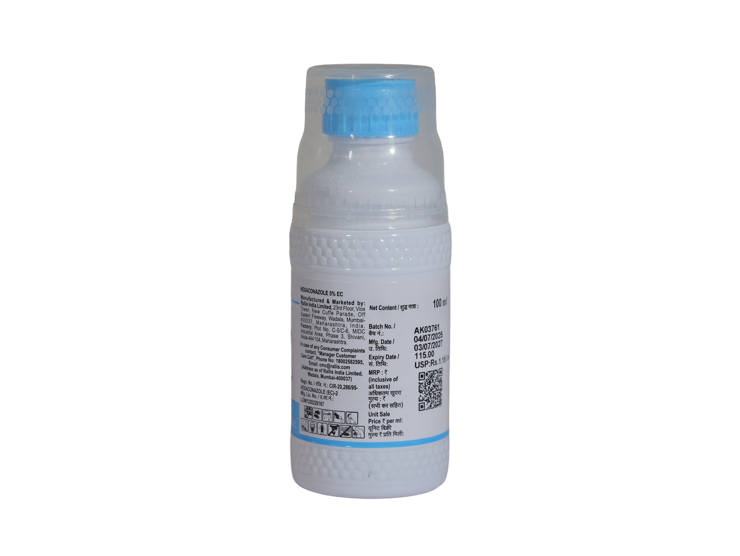 Contaf Fungicide (Hexaconazole 5% EC) Systemic Fungicide for Sheath Blight, Leaf Spot & Rust | 100ml