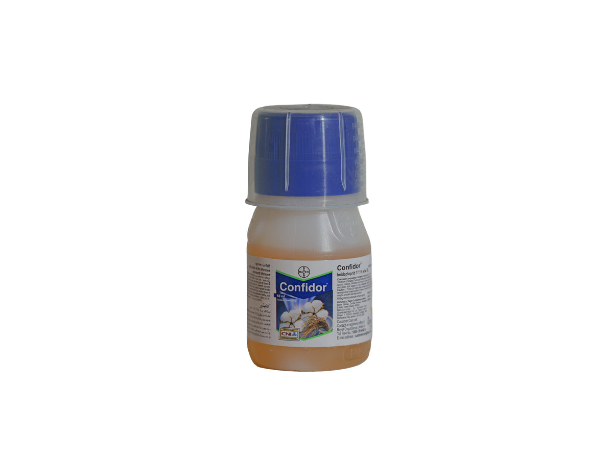 Bayer Confidor Imidacloprid 17.8% SL Insecticide | Systemic Pest Control for Aphids, Whiteflies & Jassids