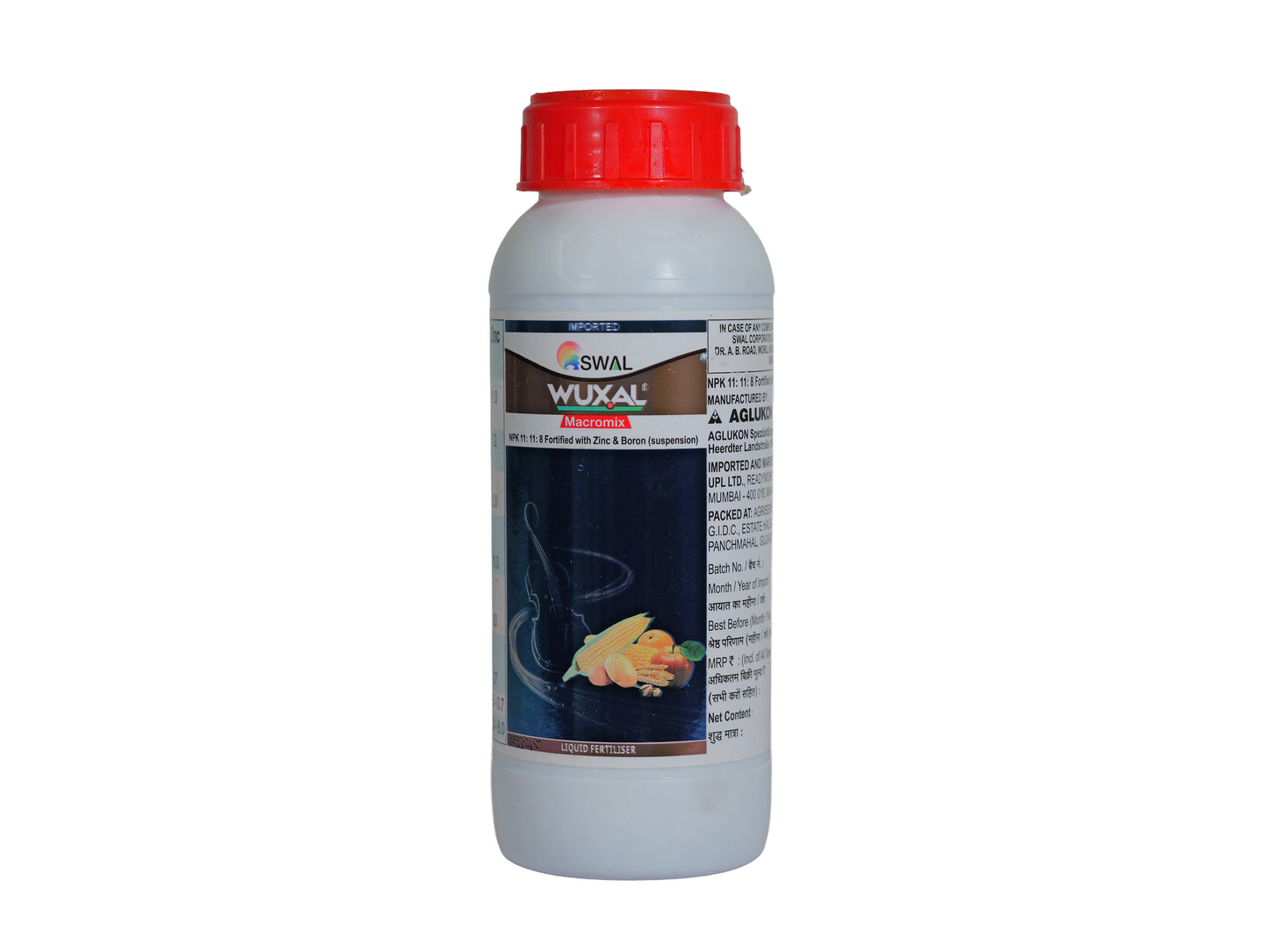 WUXAL Macromix Liquid Fertilizer NPK 11:11:8 + Zinc & Boron | Crop Growth Booster for Fruits & Vegetables