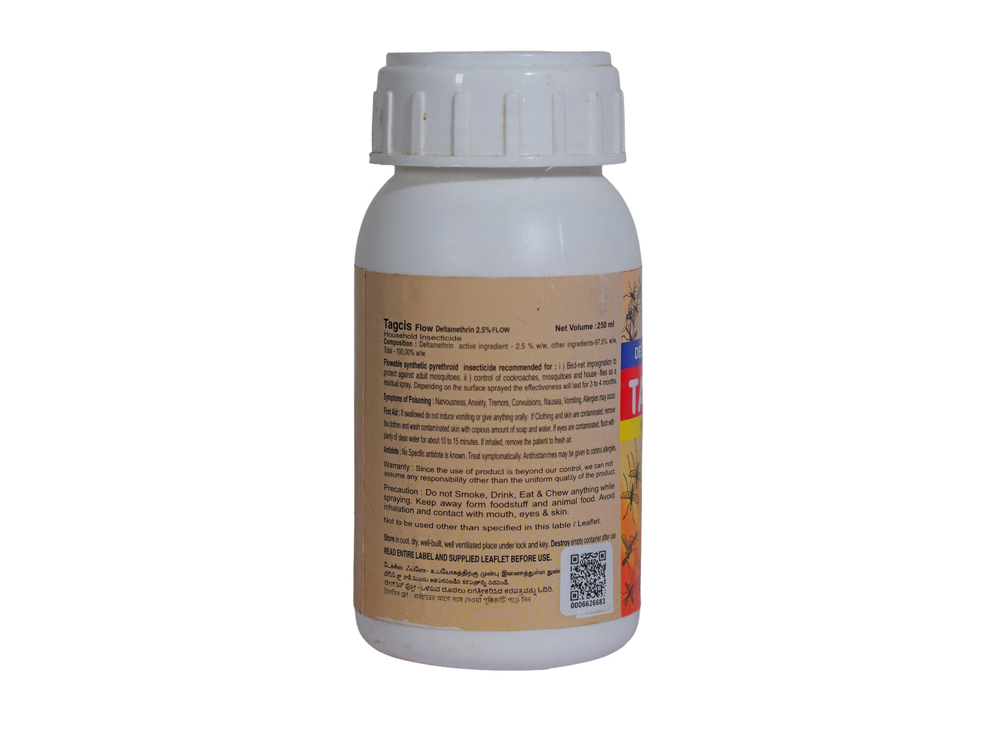 Tagcis Flow Deltamethrin 2.5% Insecticide 250ml | Powerful Mosquito, Cockroach & Fly Killer